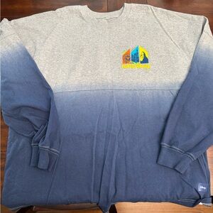 Disney Blue and Gray Ombre Sweatshirt